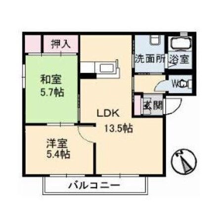 ディアス横尾の物件間取画像